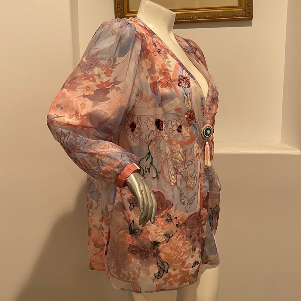 Vintage 1980's Diane Freis Original Jacket Porple Gray - Picture 2 of 15